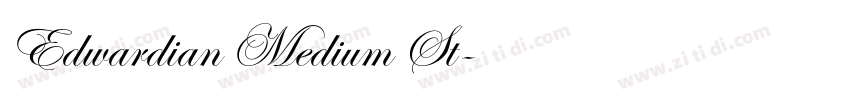 Edwardian Medium St字体转换